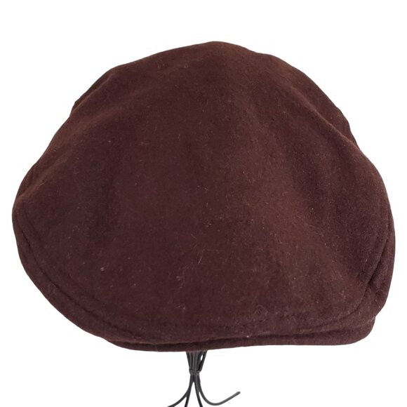 Chaps by Ralph Lauren Cabbie Newsboy Hat Men's Size S/M Brown 7 in Wool Blend - Picture 9 of 13